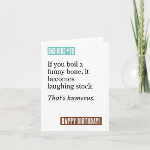 Tarjeta Chiste de papá hervido hueso gracioso/hazmerreír/h