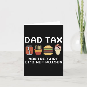 Tarjeta Chiste de Papá Impuesto de Papá Asegurándose de qu
