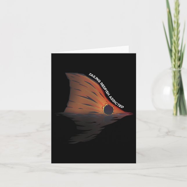 Tarjeta Chiste de pesca de peces traseros de cola  de pesc (Anverso)
