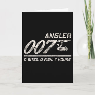 Tarjeta Chiste de pescador papá abuelo pescador 007 divert