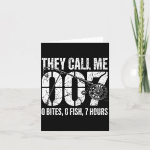 Tarjeta Chiste de pescador papá me llaman 007 divertido pe