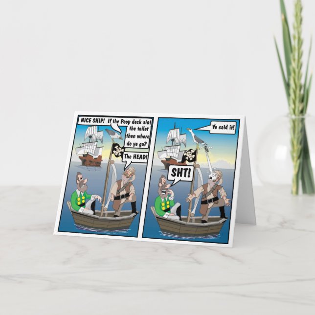 TARJETA CHISTE DE PUNTO DE SEAGULL (Anverso)