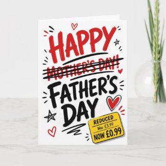 Tarjeta Chiste del Día del Padre Reducido, Día de la Madre