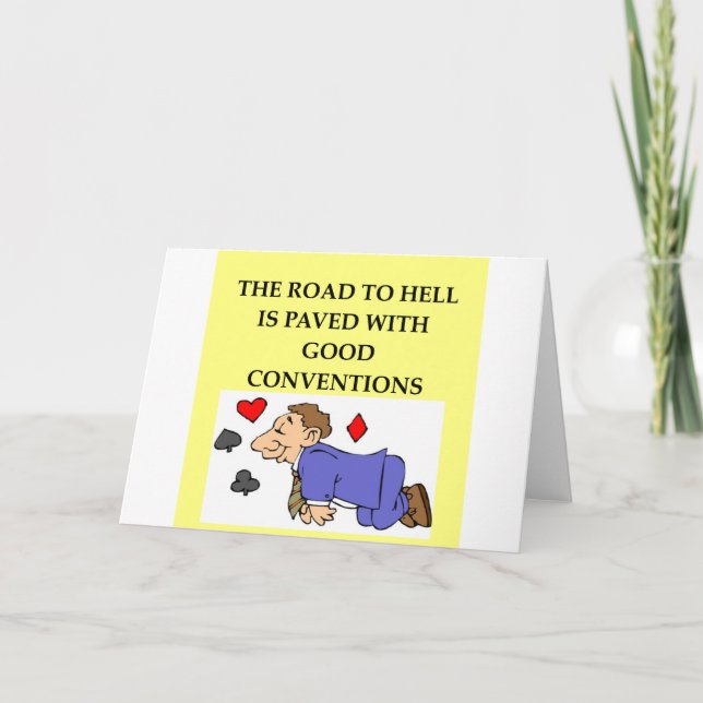 Tarjeta chiste del jugador de puente (Anverso)