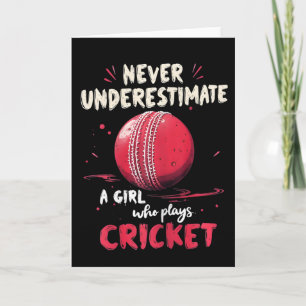 Tarjeta Chiste divertido de jugador de cricket 