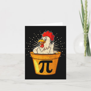 Tarjeta Chiste divertido de matemáticas de pollo para estu