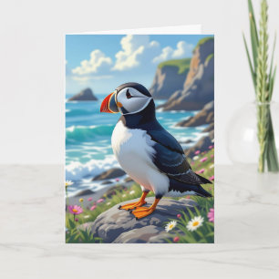 Tarjeta Chiste divertido   Feliz cumpleaños Stud Puffin