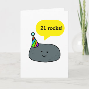 Tarjeta Chiste divertido para cumpleaños 21 para él o ella