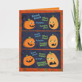 Tarjeta Chiste Knock-Knock-Knock de Halloween