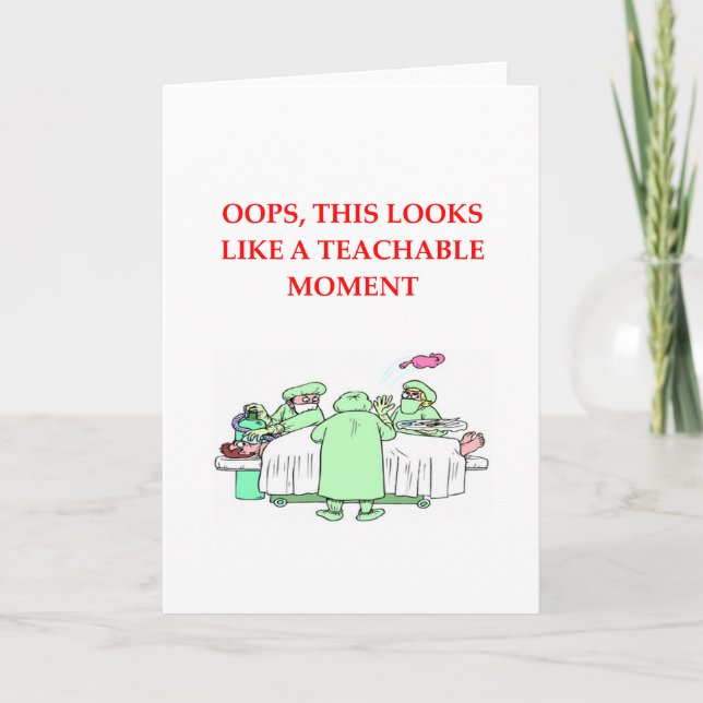 Tarjeta chiste médica (Anverso)