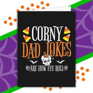Tarjeta Chiste Ojo Rollo Halloween Corny Dad Chistes Hallo