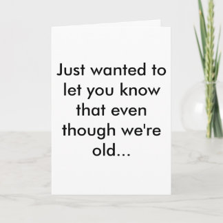 Tarjeta Chiste viejo