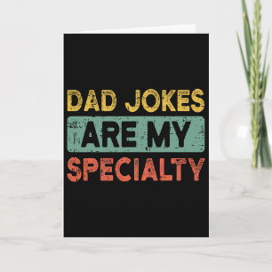 Tarjeta Chistes de Papá Día del Padre Retro Divertido Papa