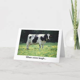 Tarjeta Chistes de vaca