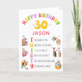 Tarjeta Chistes divertidos y personalizados Feliz cumpleañ