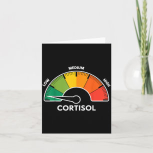 Tarjeta Chistoso Estrés Bajo Nivel de Cortisol