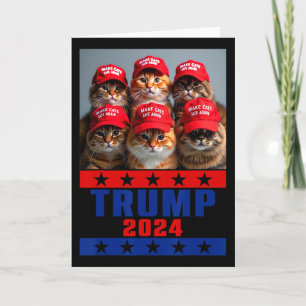 Tarjeta Chistoso Hacer Gatos Salvar De Nuevo Trump Usa Pre