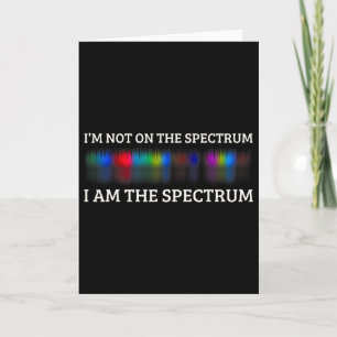 Tarjeta Chistoso Meme de Autismo No Estoy en el Espectro S