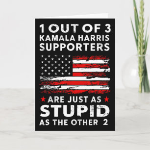 Tarjeta Chistoso Trump 1 De Cada 3 Seguidores De Kamala Ha