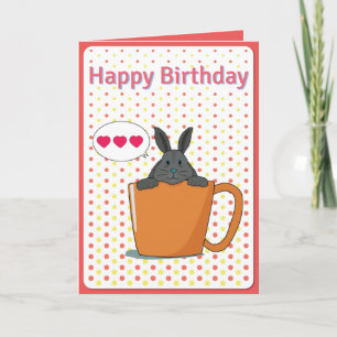 Tarjeta Choco bunny Happy Birday Card