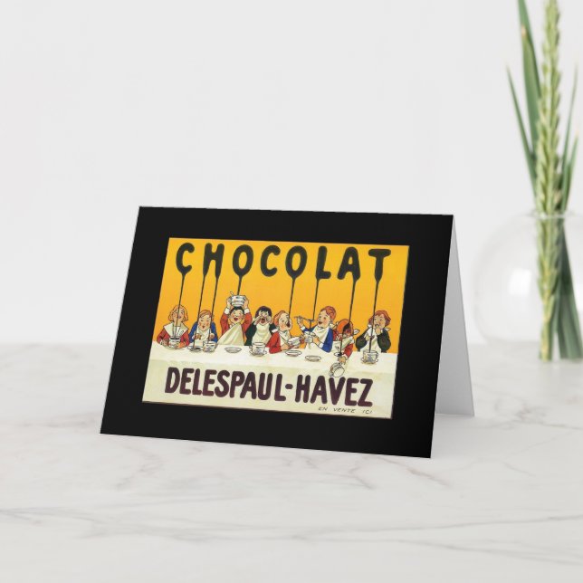 Tarjeta Chocolat Delespaul Havez (Anverso)