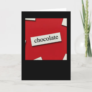 Tarjeta Chocolate