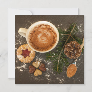 Tarjeta Chocolate Caliente de Navidad