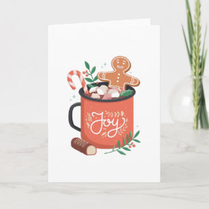 TARJETA CHOCOLATE CALIENTE DE NAVIDAD