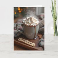 Chocolate caliente para el cumpleaños de enero