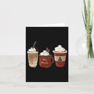 Tarjeta Chocolate Caliente Taza Cálida Acogedora Invernal 