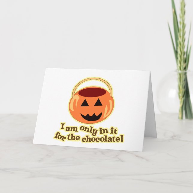 Tarjeta Chocolate Halloween (Anverso)