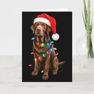 Tarjeta Chocolate Lab Labrador Retriever Hombres Mujeres N