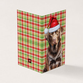 Tarjeta Chocolate Labrador Recuperador Perro Plantado Vaca
