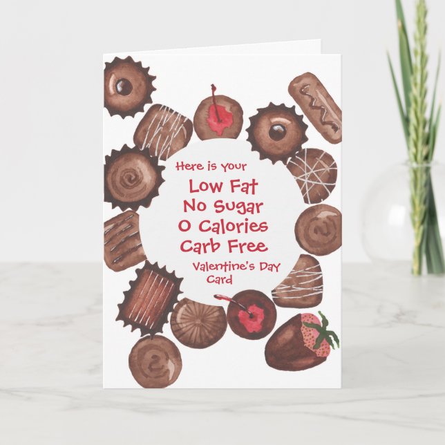 Tarjeta Chocolate San Valentín - PERSONALIZABLE (Anverso)