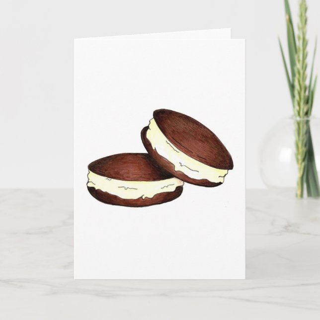 Tarjeta Chocolate Whoopie Pie Dessert PA Comida Holandesa  (Anverso)