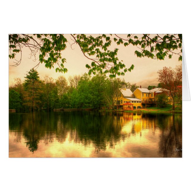 Tarjeta Chocorua Pond (Anverso (Horizontal))