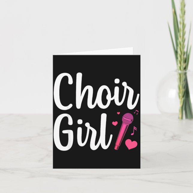 Tarjeta Choir Art For Girls Women Choir Singing Chorus Sho (Anverso)
