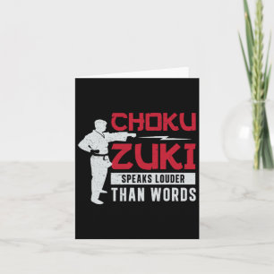 Tarjeta Choku Zuki Habla Más Que Palabras Por Shotokan K