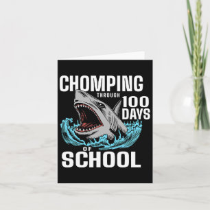 Tarjeta Chomping A Lo Largo De 100 Días Escolares De Tibur