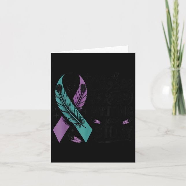 Tarjeta Choose To Keep Writing Your Story Insrational Quot (Anverso)