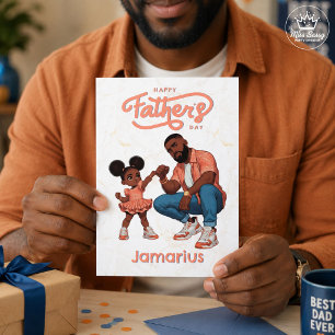 Tarjeta Choque de Puños Día del Padre entre Papá e Hija