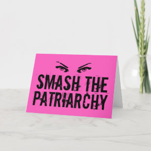 Tarjeta Choque la feminista del patriarcado