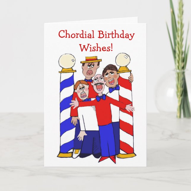Tarjeta Chordial Birthday Wiers Quartet Card (Anverso)