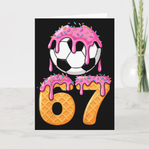 Tarjeta Chorreo de fútbol para niños Número 67 Jugador de 