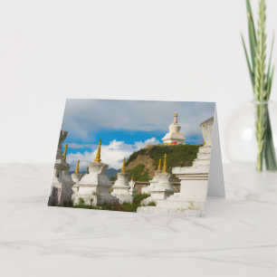 Tarjeta Chortens del Monasterio de Tagong