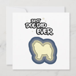 Tarjeta Chow Chow Blue Mejor Perro Papá Que Te Alargué