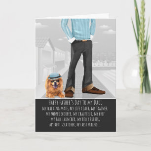 Tarjeta Chow Chow del Día del Padre Perro