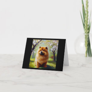 Tarjeta Chow Chow Dog