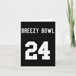 Tarjeta Chris Breezy 24 en la parte de atrás 