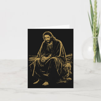 Tarjeta Christ in the Desert Jesus Prayer Christian Faiths